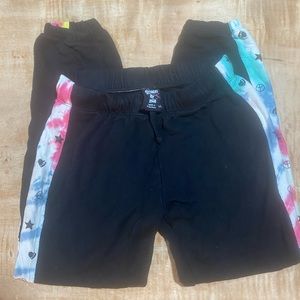 Flowers by Zoe girls size XL pants - stars, hearts, and peace signs on sides